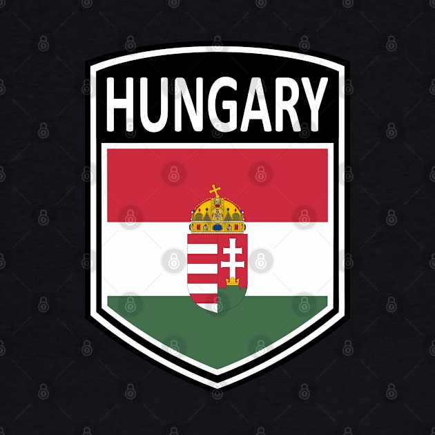 Flag Shield - Hungary by Taylor'd Designs